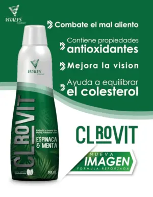Set x2 Jarabe natural de clorofila con espinaca y menta - Depura tu organismo y recupera tu energia diaria