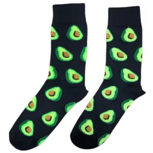 Set x3 Calcetines unisex con estampado de aguacates - aporta un toque original a tu vestimenta diaria