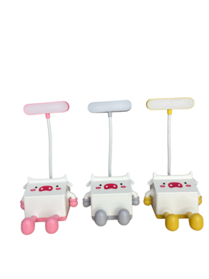 Set x2 Lámpara infantil de vaca con luz LED recargable - ayuda a los niños a dormir con tranquilidad y seguridad