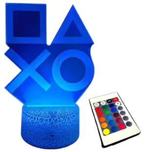 Lámpara Gamer Led Ps Logos Vertical