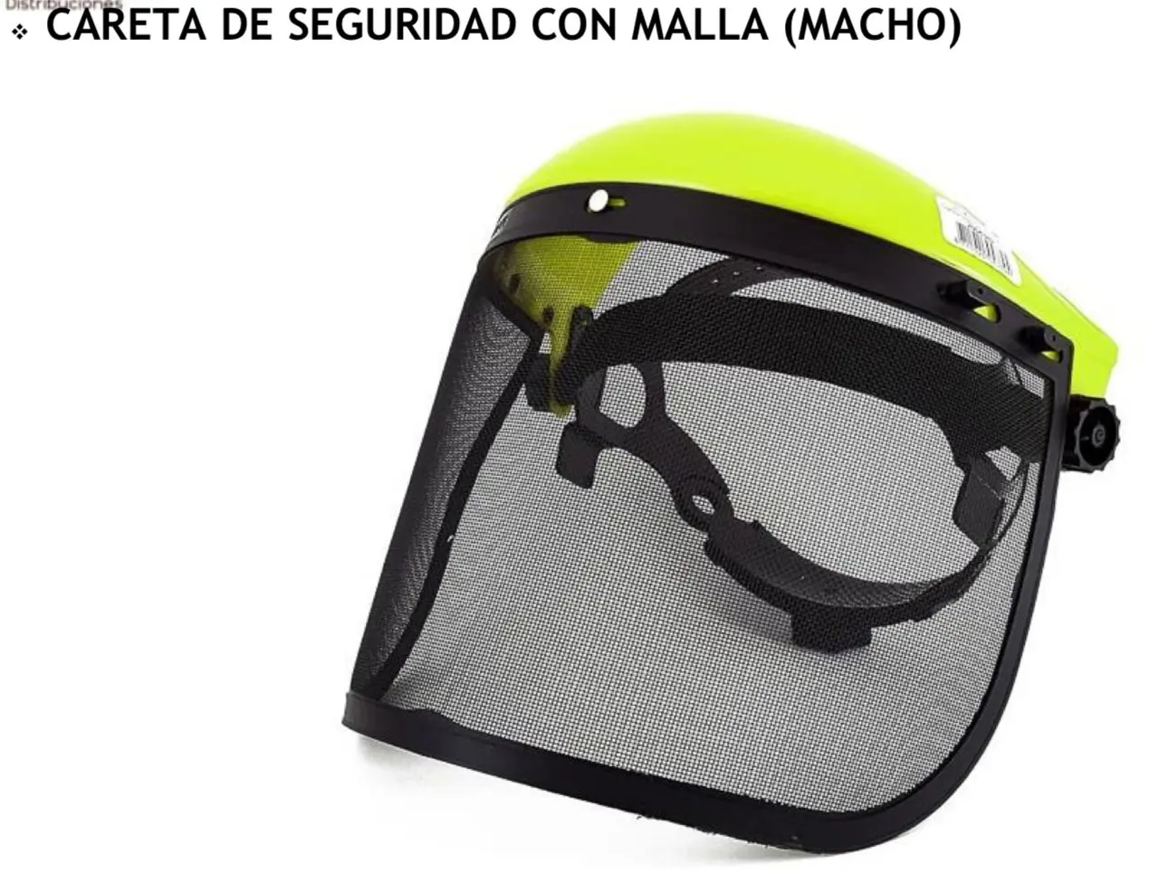 Careta de Seguridad con Malla Macho - Imagen 3