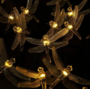 Guirnalda de luces LED de libélula USB 5 metros para exterior - Ilumina tus espacios con un ambiente natural y acogedor