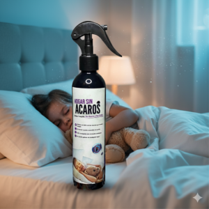 Spray Anti Ácaros para Colchones y Textiles con Aroma Relajante - Elimina alérgenos y mejora tu descanso nocturno
