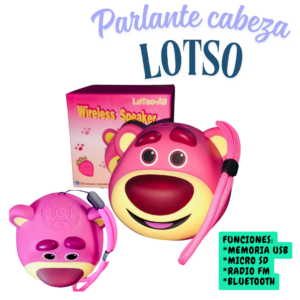 Parlante Bluetooth diseño Lotso portátil con USB y radio FM - Disfrutas tu música favorita con sonido sorprendente en cualquier lugar