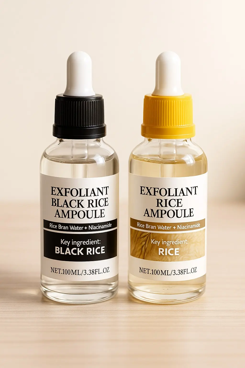 Set x2 Ampolla facial coreana de arroz 2x1 - Hidrata y unifica el tono de tu piel