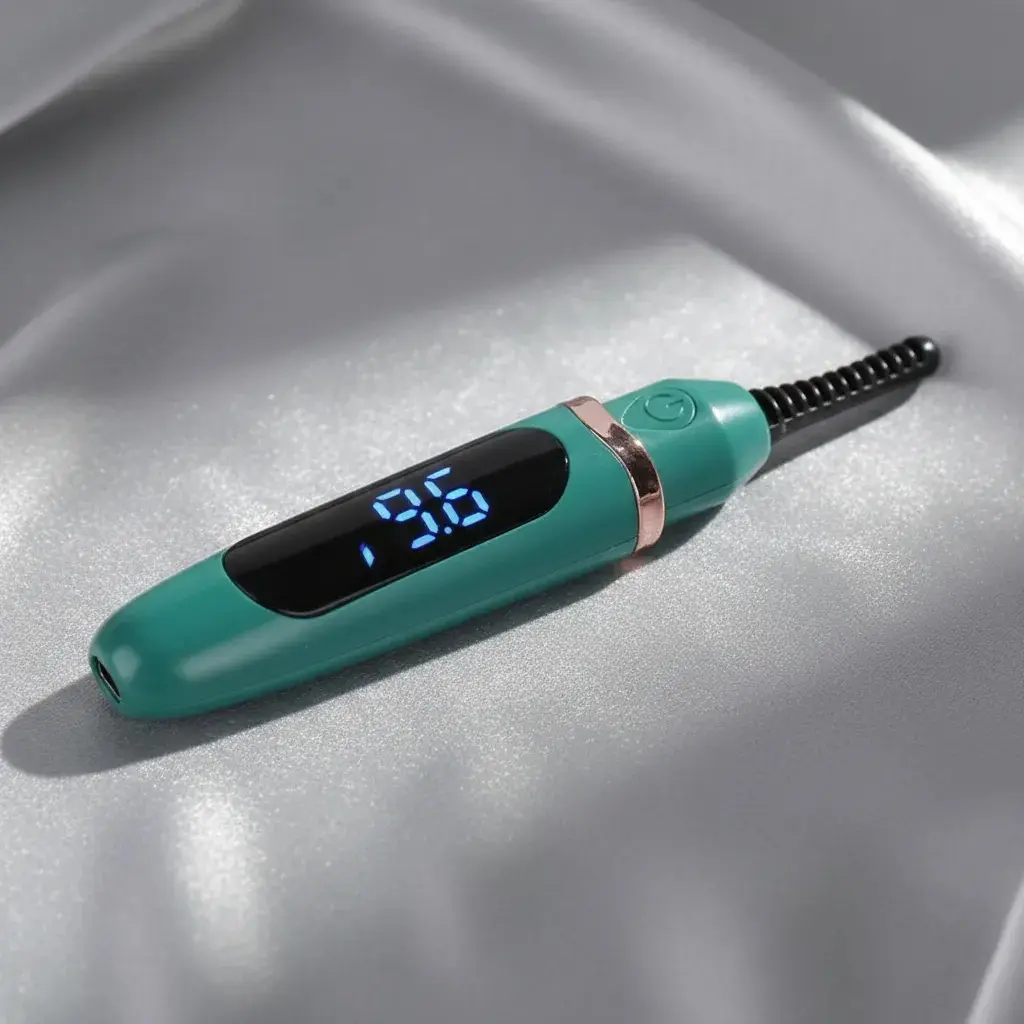 Set x2 Rizador de pestañas eléctrico digital térmico con temperatura controlada - consigue un rizado duradero y uniforme sin dañar tus vellos - Imagen 3