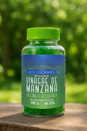 Set x2 Gomitas de Vinagre de Manzana con Cafeína y Alcachofa - Regulan tu metabolismo y aumentan tu energía diaria