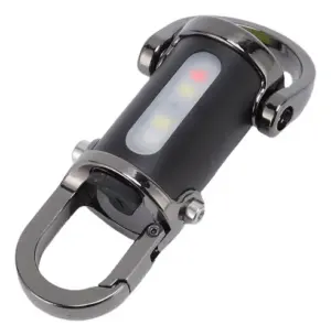 Llavero linterna LED recargable USB de 1200 lúmenes - Ilumina tus espacios oscuros durante emergencias y actividades al aire libre