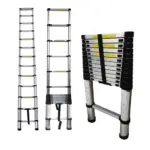 Escalera Telescópica de Aluminio 2.9 Metros Plegable y Portátil - Alcanza techos altos con total seguridad y estabilidad - Imagen 3