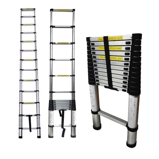 Escalera Telescópica de Aluminio 2.9 Metros Plegable y Portátil - Alcanza techos altos con total seguridad y estabilidad