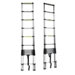 Escalera Telescópica de Aluminio 2.9 Metros Plegable y Portátil - Alcanza techos altos con total seguridad y estabilidad - Imagen 2
