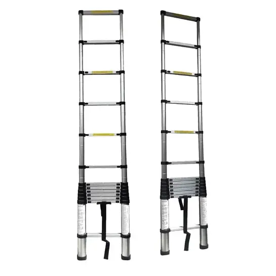 Escalera Telescópica de Aluminio 2.9 Metros Plegable y Portátil - Alcanza techos altos con total seguridad y estabilidad