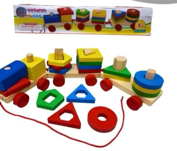 Tren de Madera Didatico - Imagen 2