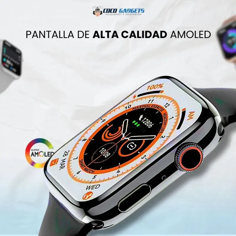 Smartwatch Serie 10 Pro con monitor de salud y llamadas - Gestiona tu productividad diaria sin sacar el teléfono