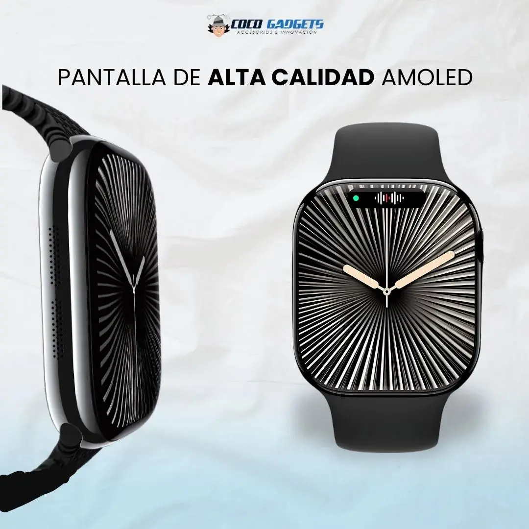 Smartwatch Serie 10 Pro con monitor de salud y llamadas - Gestiona tu productividad diaria sin sacar el teléfono