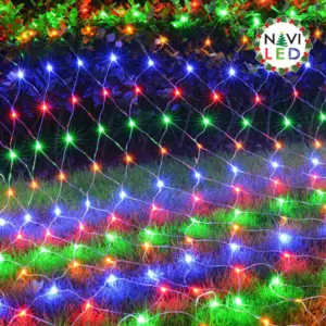 Set x2 Malla de luces LED multicolor 1.2 x 1 metro - Ilumina tus espacios decorativos con bajo consumo