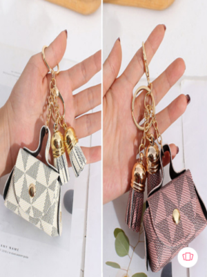 Set x2 Llavero mini bolso organizador con monograma - Organiza tus llaves y pequeños objetos con estilo