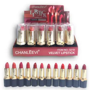 Set x5 Labial en barra cremoso Chanleevi Lipstick acabado uniforme - Define tus labios con suavidad y logra un look sofisticado