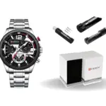 Reloj analógico de acero inoxidable con herramienta de ajuste - Disfruta de un estilo impecable y una medida perfecta en tu muñeca - Imagen 3