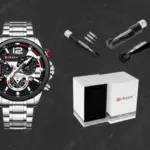 Reloj analógico de acero inoxidable con herramienta de ajuste - Disfruta de un estilo impecable y una medida perfecta en tu muñeca - Imagen 2
