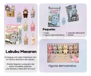 Set x2 Peluche Labubu Coleccionable 1ra Generación - Decora tus mochilas y accesorios favoritos