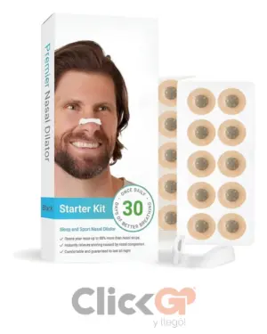 Dilatador nasal antirronquidos para dormir mejor - reduce la congestión y facilita la respiración nocturna