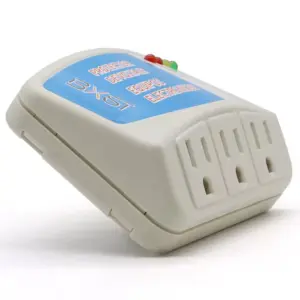 Protector de voltaje de pared 3 tomas para electrodomésticos - Evita daños por apagones y sobretensiones eléctricas