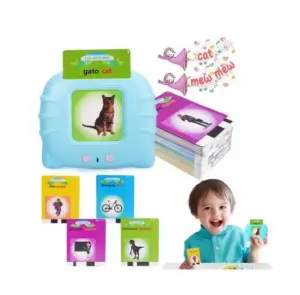 Set x2 Lector de Tarjetas Educativo Bilingüe AprendiCards - Estimula el lenguaje y reduce el tiempo frente a pantallas