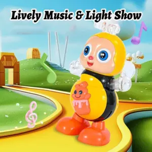 Abeja bailarina interactiva con luces y sonido - Estimula la coordinación y el ritmo infantil