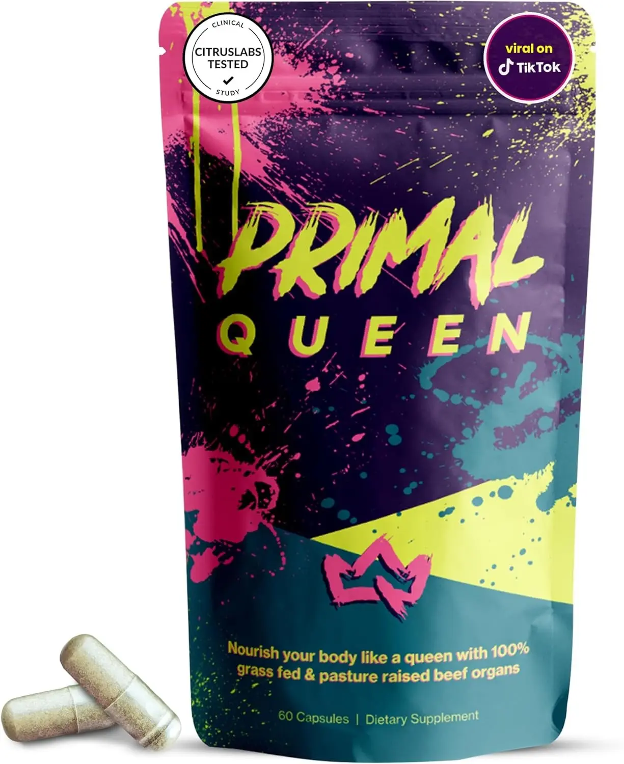 Primal Queen Suplemento de Órganos Bovinos para Mujeres - Mejora tu equilibrio hormonal y energía diaria - Imagen 3