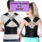 Set x2 Corrector de postura ergonómico en X para espalda y hombros - Alivia la tensión diaria y mejora tu alineación corporal - Imagen 3