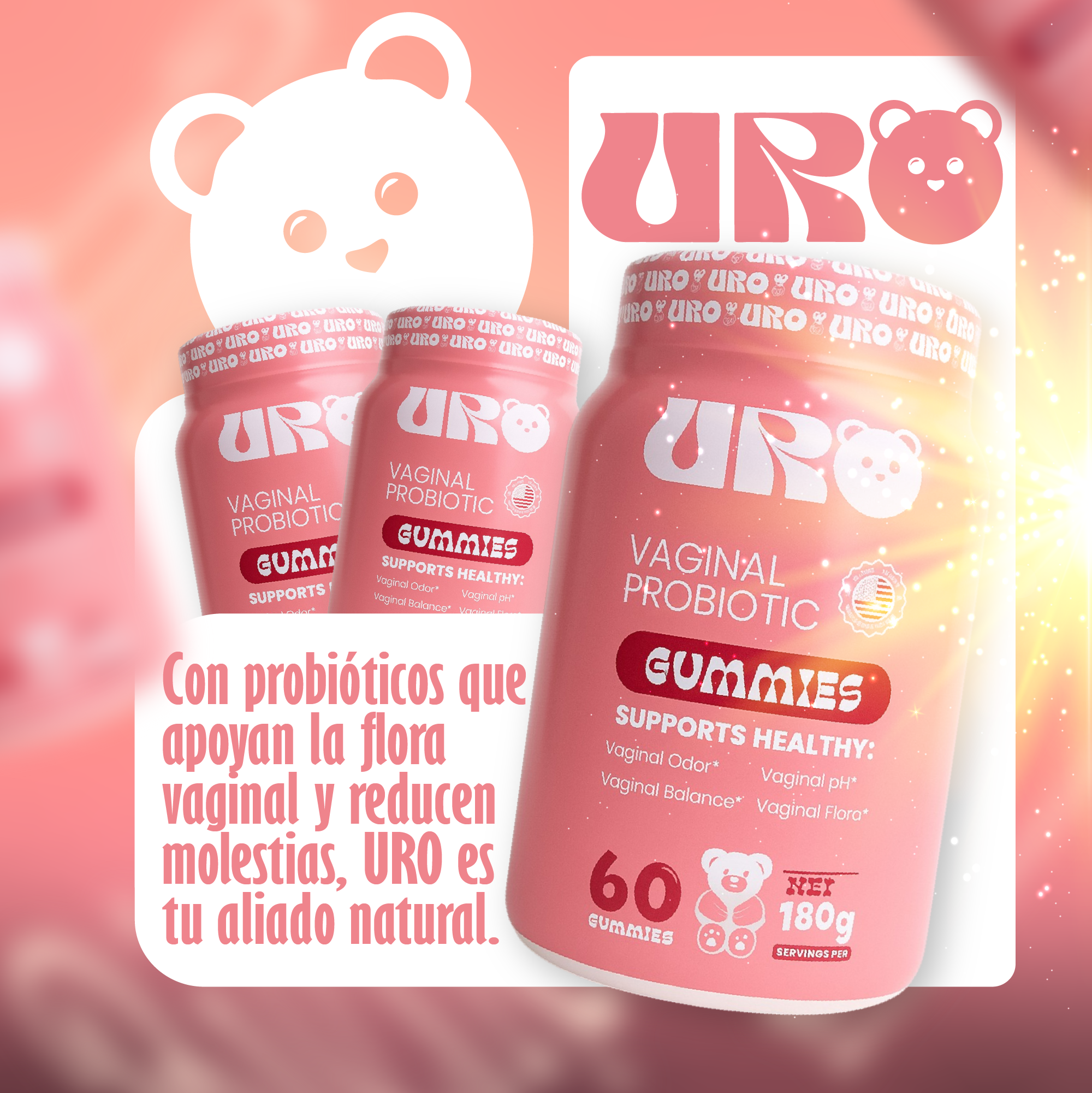 Uro Gomitas Envase de 60 Gomitas - Imagen 3