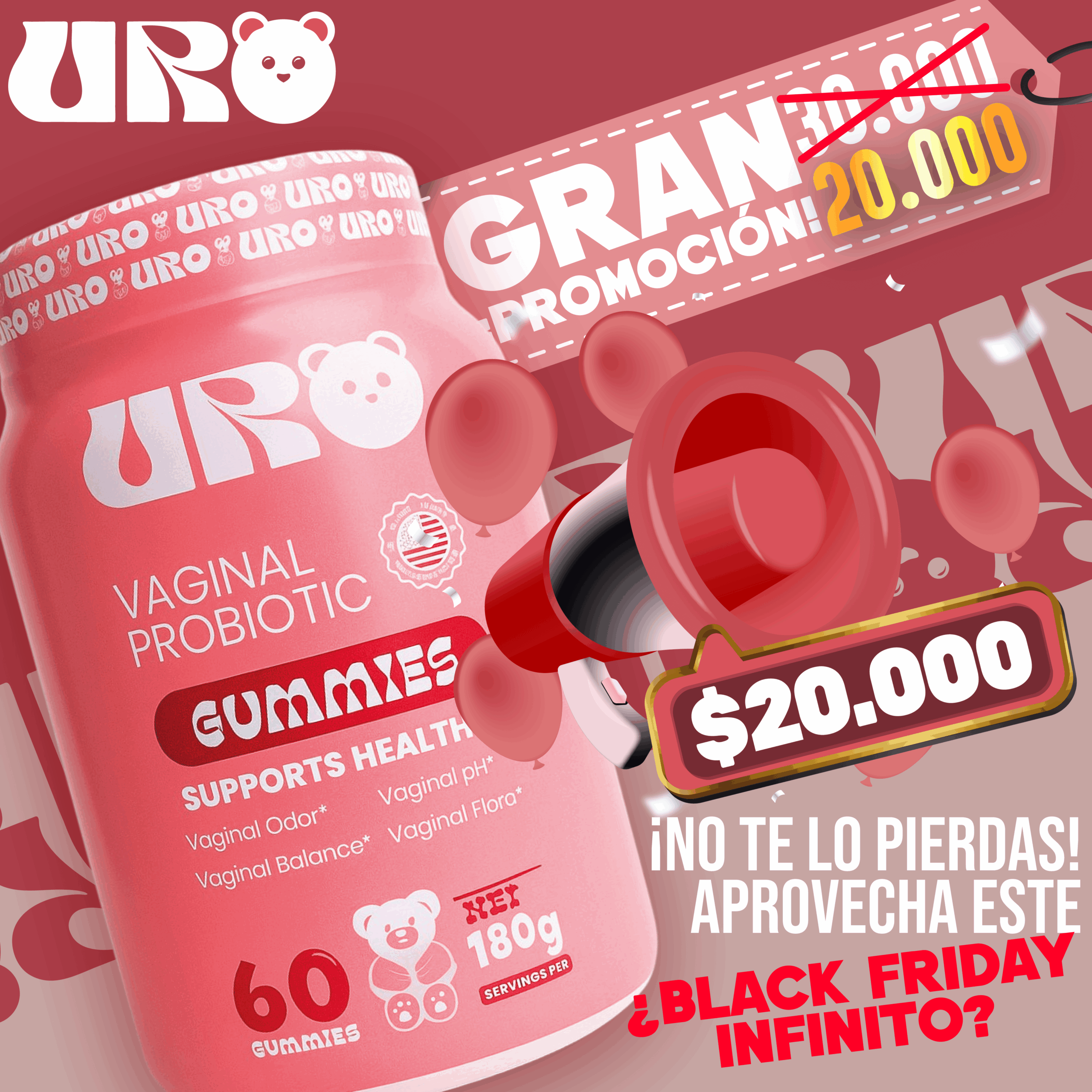 Uro Gomitas Envase de 60 Gomitas - Imagen 4