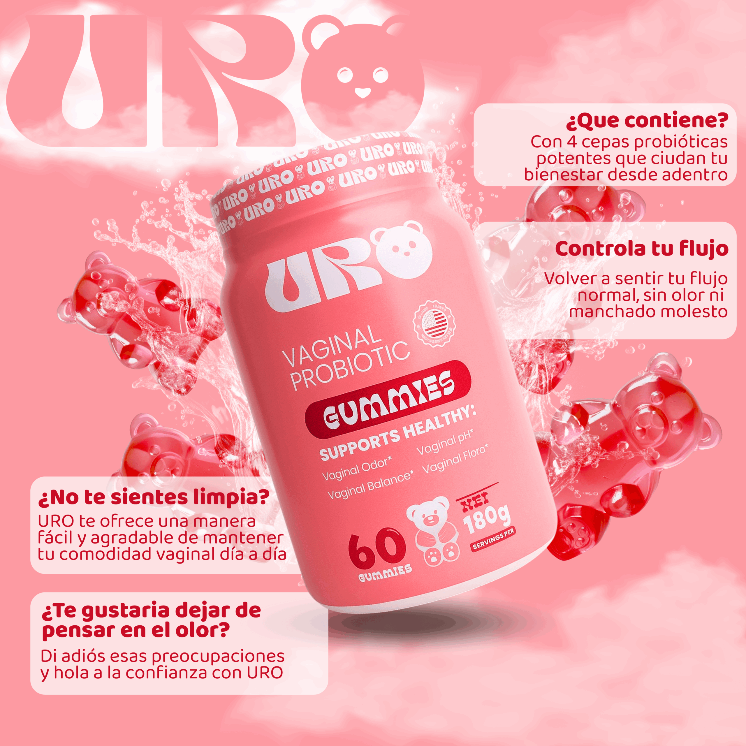 Uro Gomitas Envase de 60 Gomitas