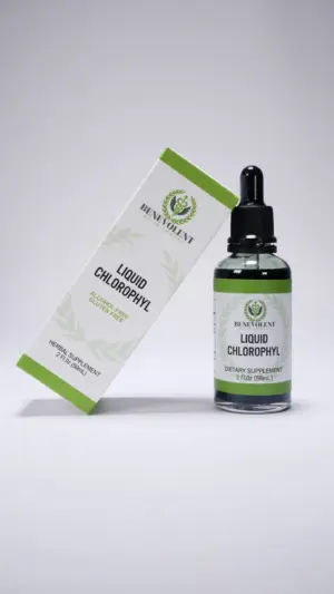 Clorofila Liquida Benevolent Suplemento Detox 2 oz - Purifica tu organismo y potencia tu energia diaria