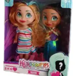 Muñeca Hairdorables Duo con cabello largo para peinar - Estimula la creatividad infantil mediante divertidos diseños
