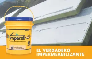 Set x2 Impermeabilizante Acrílico Elastomérico Imperzil 1 Litro - Protege sus estructuras contra filtraciones de humedad y grietas
