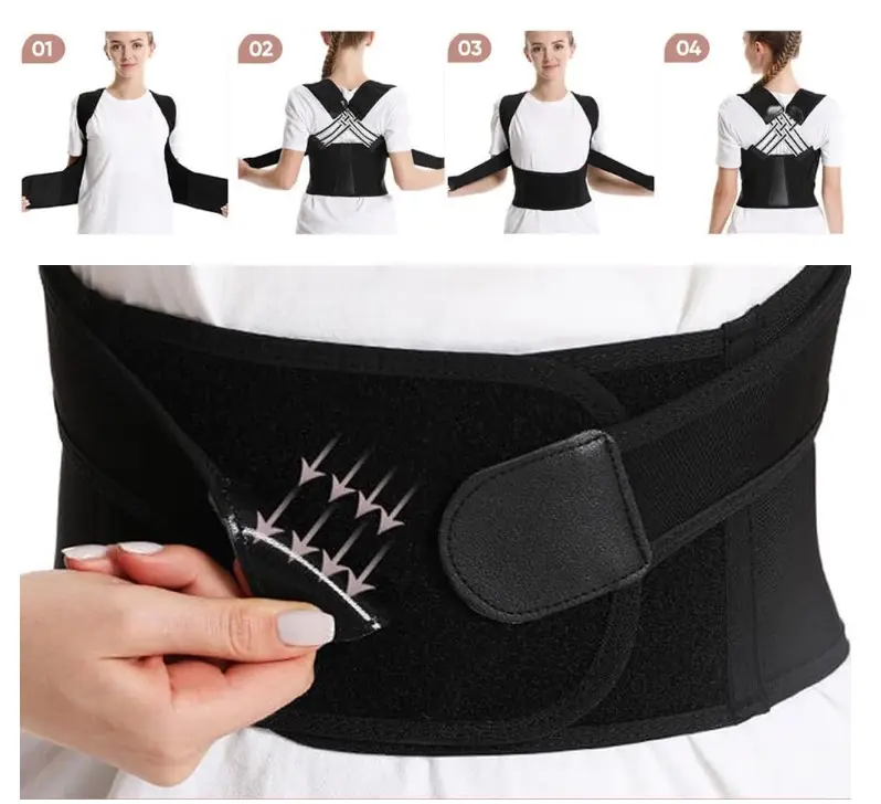 Set x2 Corrector de postura ergonómico en X para espalda y hombros - Alivia la tensión diaria y mejora tu alineación corporal