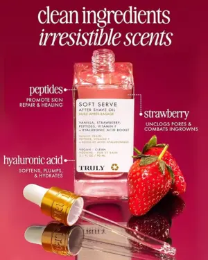 Set x2 Aceite corporal para después del afeitado Beauty Soft Serve 50ml - Calma la irritación y previene vellos encarnados