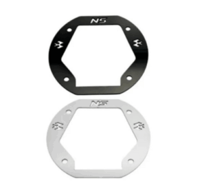 Set x2 Tapa Gasolina en Acero Inoxidable para Bajaj NS 150 y NS 160 - Protege el tanque contra rayones diarios