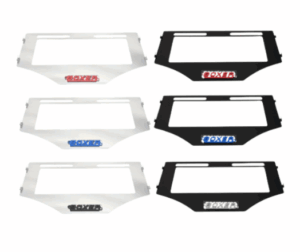 Set x2 Porta Placa Boxer 3D de Acero Inoxidable - Protege la zona trasera contra la oxidación y las vibraciones