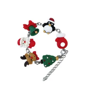 Pulsera Colorida Navidad Dijes 3D