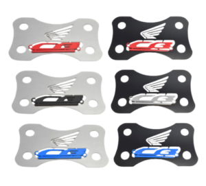 Set x2 Protector de manillar en acero inoxidable - Personaliza y protege la torreta de tu moto