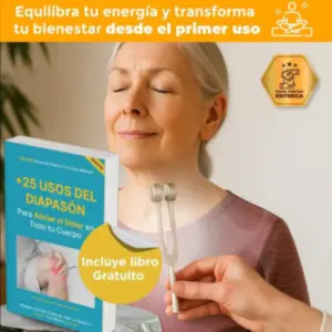 Set x2 Kit Diapasón Terapéutico Harmoni 128 Hz con Ebook - Alivia tensiones corporales y equilibra tu energía natural