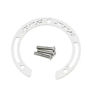 Set x2 Tapa gasolina Yamaha XTZ 250 de acero inoxidable con tornillos - Protege el tanque contra rayones y renueva la estética de la moto
