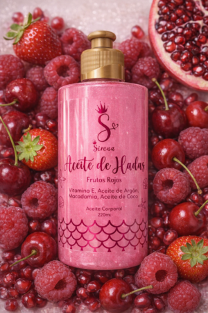 Aceite corporal de frutos rojos con argán y vitamina E - Hidrata tu piel profundamente mientras aporta un brillo radiante