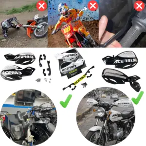 Cortavientos cubre manos universal para moto Acerbis Mx - Protege tus manos y mandos contra impactos y clima adverso