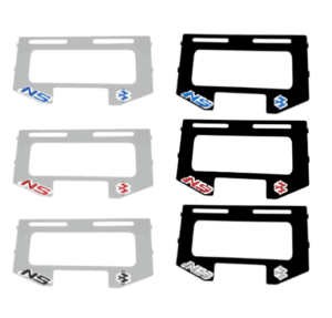 Set x2 Porta placa para moto universal 3D de acero inoxidable - Personaliza tu motocicleta con máxima durabilidad y resistencia