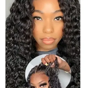 Mujer de cabello negro, largo y rizado con definición, mostrando la textura hidratada y sin encrespamiento.