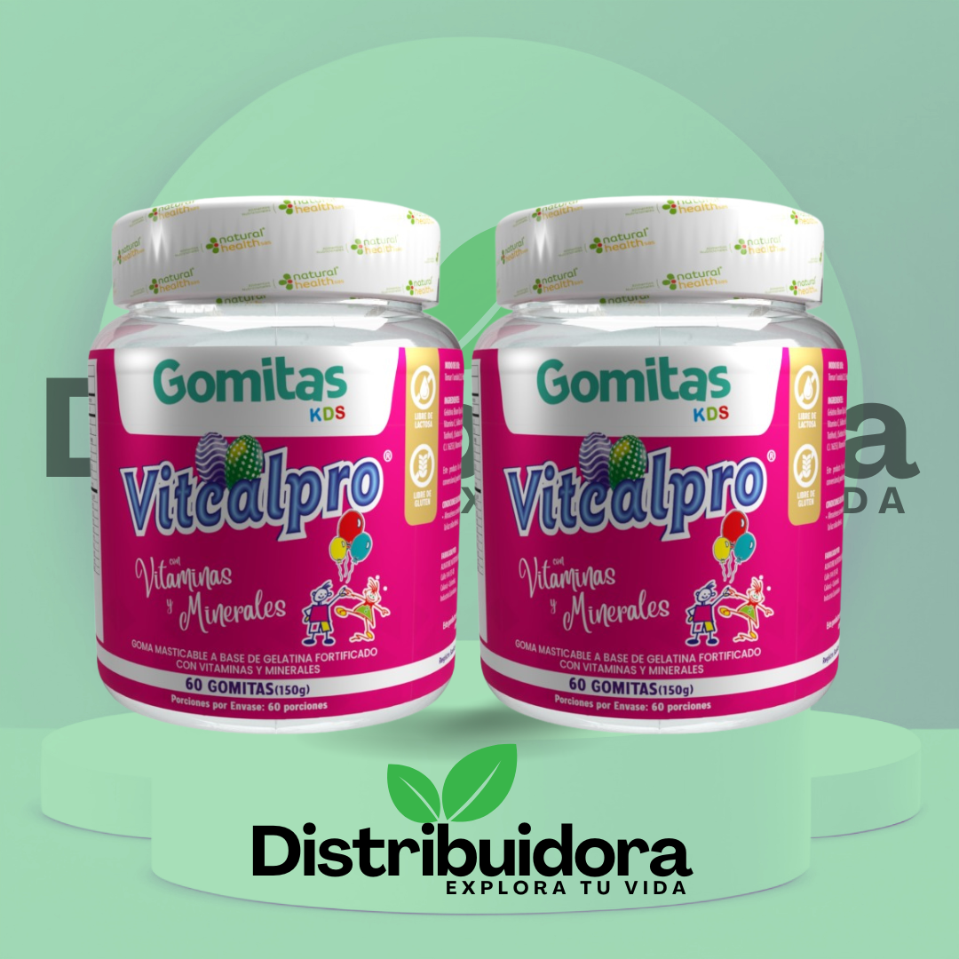 Vitcalpro Gomas Kids Suplemento de Vinagre - Mejora la digestión y reduce la hinchazón abdominal infantil - Imagen 3